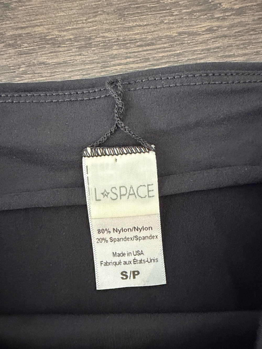 LSpace black side tie crop tube top small - Picture 2 of 3